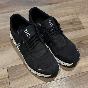 On Running Black & White Cloud Sneakers